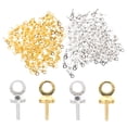 thumbnail image 2 of 2 Sets of Small Screw Eye Pin Jewelry Making Threaded Hook Jewelry Eye Screw, 2 of 6