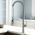 thumbnail image 2 of Kraus Sellette™ Commercial Style Pull-Down Kitchen Faucet in Spot Free Stainless Steel, 2 of 11