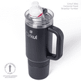 thumbnail image 5 of Cirkul 30oz Travel StrawSip Double-Wall Insulated Stainless Steel Tumbler with Handle, Carbonite (Black), 5 of 15