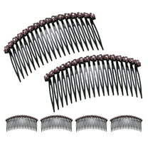 HOMEMAXS 6pcs Women Decorative Hair Combs Rhinestone Hair Side Comb Wedding French Twist Hair Combs For Bride Vintage Style Hair Clips