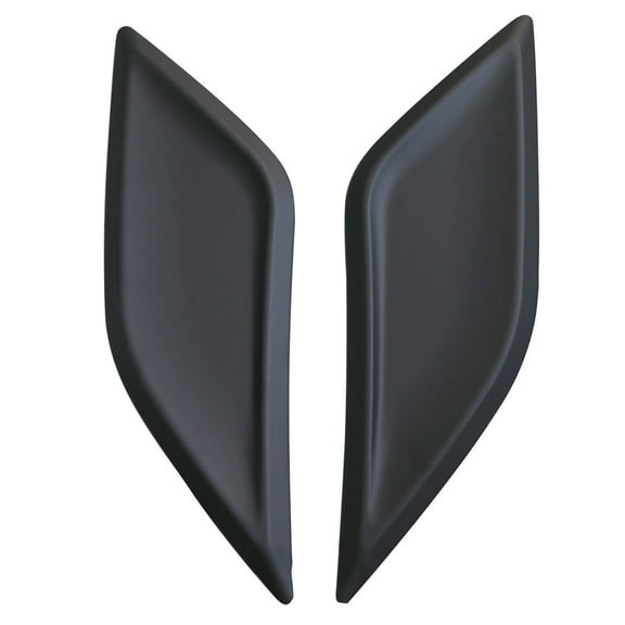Ikon Motorsports Front Hood Scoop Vents Compatible with 16-20 Honda Civic 10th Gen V1 Style Hood Vents 2Pc Black - ABS
