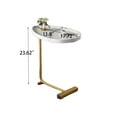 thumbnail image 6 of Deiokin C-Shaped Side Table Set of 2, 2 Pieces Small Sofa Table, End Table, Coffee Table with Metal Frame for Couch, Bederoom, Living Room, 6 of 7