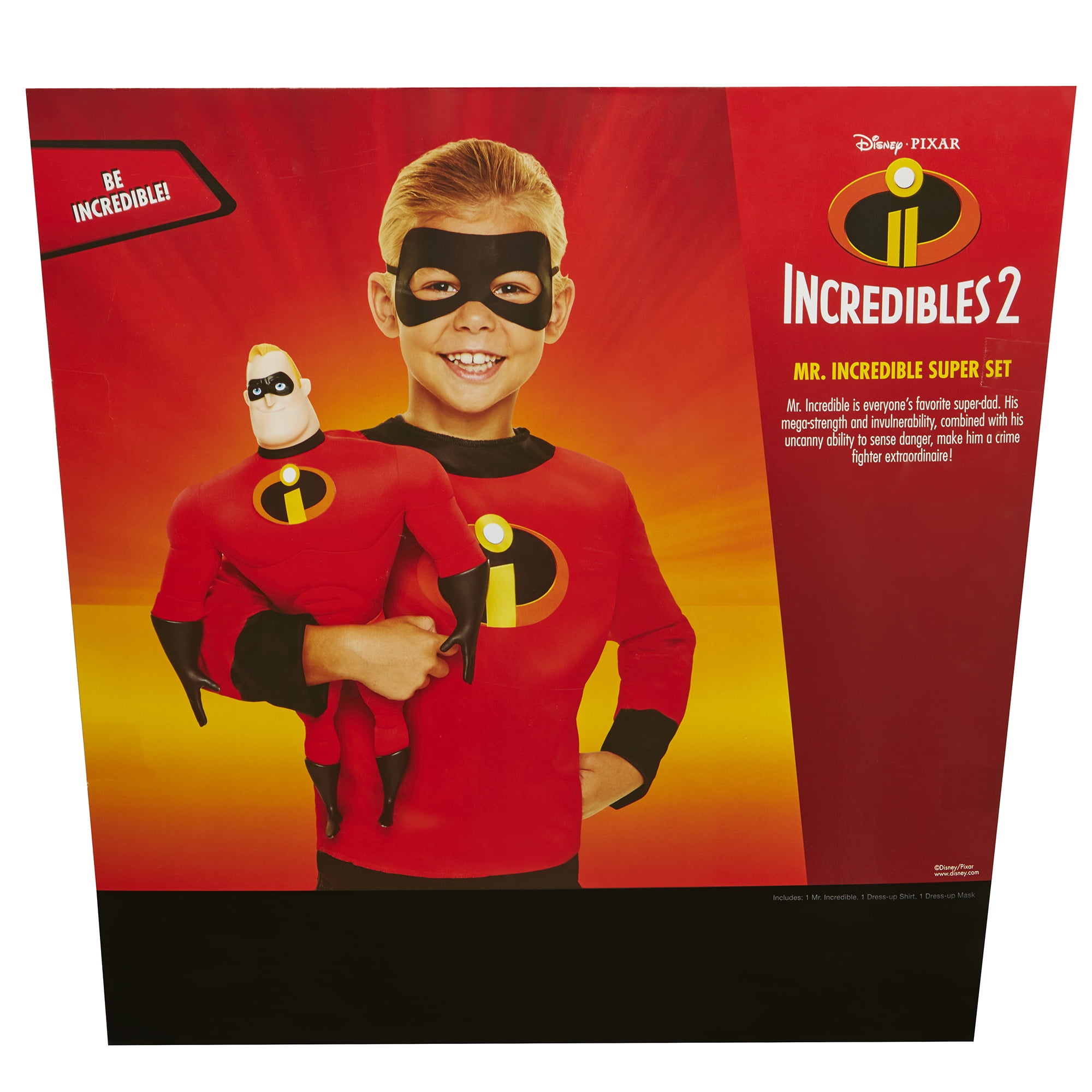 Mr Incredible Super Set Doll Figure Mask Shirt Incredibles 2 Disney PIXAR