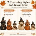 thumbnail image 5 of Fall Halloween Witch Pet Decor Set of 6, Rustic Sewing Texture Cat & Puppy Resin Figurine, Cute Non-spooky Seasonal Ornaments for Indoor Home Display, 5 of 9