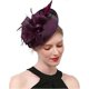 thumbnail image 5 of Diadema de malla KAIYANG con flores para el pelo rosa y morado, 5 of 5