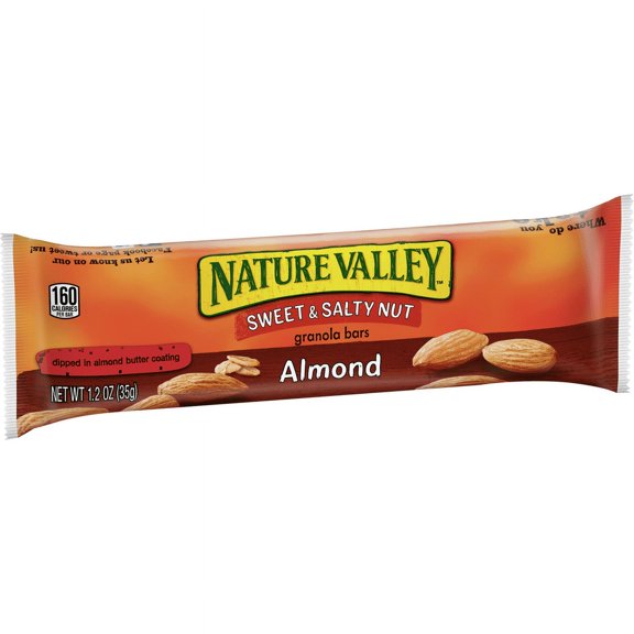 Granola Bars, Sweet And Salty Almond, 1.2 Oz Pouch, 36/box | Bundle of 5 Boxes