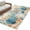 Brown Blue Teal, variant on Teal Blue Coastal Round Area Rug 3Ft Washable Small Circle Rugs for Kitchen Entryway, Summer Beach Starfish Shell Coral Nautical Non-Slip Carpet Floor Mats Indoor Outdoor Carpet Runner Home Decor