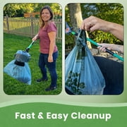 GoGo Stik XP Pro Pooper Scooper with 10 Extra Waste Bags, 37-Inch Unbreakable FRP Handle, Keeps Hands Clean, for All Dog Sizes