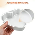 thumbnail image 2 of ETHZZLE 2Pcs Heart Shaped Cake Pans Aluminum Nonstick Baking Molds for Romantic Celebrations, 2 of 8