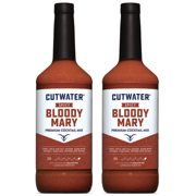 Cutwater Spicy Bloody Mary Mix 2 Pack - 1L Bottles- 25 Calories Fat-Free - Full-Bodied Flavorful Mixer