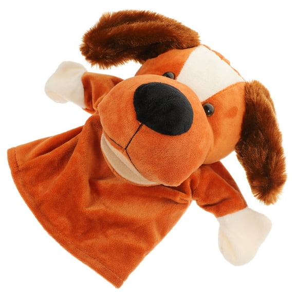 LULULION Stuffed Animal Hand Puppets Cartoon Dog Shape Plush 1Pack