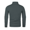thumbnail image 5 of SHTXOZHI Mens Quarter-Zip Pullover Sweaters Casual Mock Neck Long Sleeve Knitted Sweaters, 5 of 5
