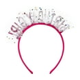 thumbnail image 4 of Pink Birthday Girl Tulle Headbopper, by Way To Celebrate, 4 of 5
