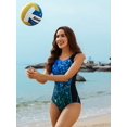 thumbnail image 4 of Charmo Women's One Piece Swimsuit Athletic Bathing Suit Racerback Training Swimwear, 4 of 6