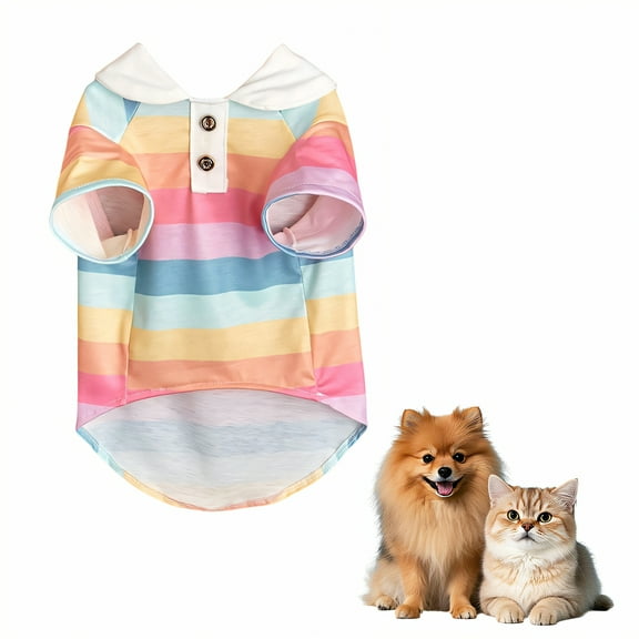 TELOLY Dog Shirt,Polyester Dog Vest,Airy Touch Dog Shirts,XS