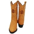 thumbnail image 3 of The Western Shops Men’s Leather Ostrich Quill Print Cowboy J Toe Boot, 3 of 5
