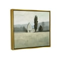 thumbnail image 3 of Stupell Industries Farmside Landscape White Barn Green Meadow Metallic Gold Framed Floating Canvas Wall Art, 16x20, by James Wiens, 3 of 8