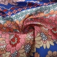 thumbnail image 6 of QQAMB Womens Summer Beach Dress Boho Dresses Fashion Floral Print Dress Casual V-Neck Short Sleeve Slit Hem Maxi Dress Purple L, 6 of 8