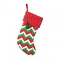 thumbnail image 4 of Bas Suspendus de Noël Décoration Cheminée Sac Cadeau Bas Suspendus Bonbons Rouge Vert Rayé, 4 of 9