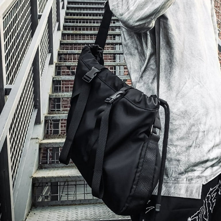 Men Messenger Bags Nylon Waterproof Big Shoulder Bag Famous Designer Brands  High Quality Men's Hip Hop Streetwear Travel Bags