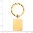thumbnail image 2 of Bague Anneau Clé Disque Rectangulaire Rainuré en Or Jaune 14k Taille, 2 of 6