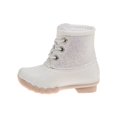 thumbnail image 2 of Josmo Girls Water Resistant Rain Boot Duck Boots, Whiteglitter, 13, 2 of 5