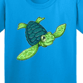 thumbnail image 4 of Inktastic Sea Turtle with Swirls Youth T-Shirt, 4 of 5