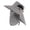 BHK108-Light Gray, variant on Spring/Summer Fisherman's Hat Detachable Outdoor Fishing Wide Brim Fishing Caps with Removable Mesh Neck Face Flap Khaki One Size