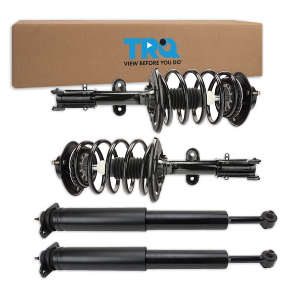 TRQ Front and Rear Complete Strut Assembly & Shock Absorber Kit Complete Strut & Coil Spring Assembly Fits 2004-2008 Chrysler Pacifica