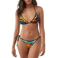 thumbnail image 1 of Disketp Colorful Paint Print para Bañador de Dos Piezas para Mujer, Bikini Sexy Halter String, Conjunto de Bikini en Triángulo, 1 of 6
