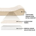 thumbnail image 5 of FurHaven Pet Products Ultra Plush Luxe Lounger Orthopedic Pet Bed for Dogs & Cats - Cream, Medium, 5 of 14
