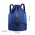 thumbnail image 3 of IFNWSV Sports Drawstring Backpack - Water Resistants String Bag with Side Mesh Pockets Shoe Compartment Gym Backpack for Women Men, 3 of 6