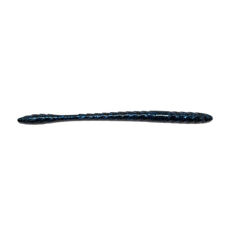 Googan Baits Slim Shake Worm Black Blue Flake - 1 Pack