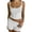 White, variant on Women 2Pcs Knitted Outfits Set Sleeveless Solid Color Knitwear Crop Top Cami Top High Waist Skinny Shorts Set