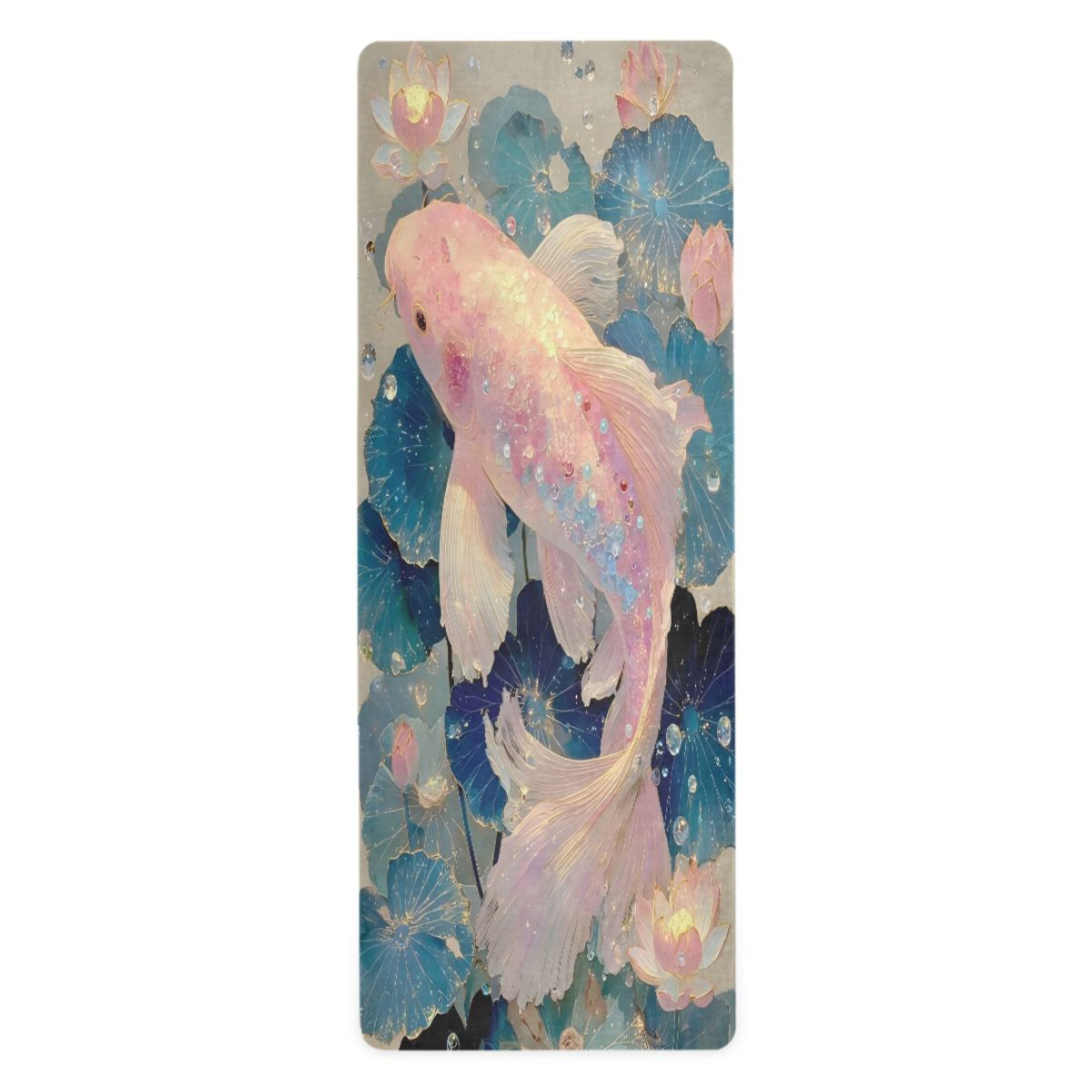 BZSMCE Yoga Mat Women Fitness Mat Iridescent Fish Pattern