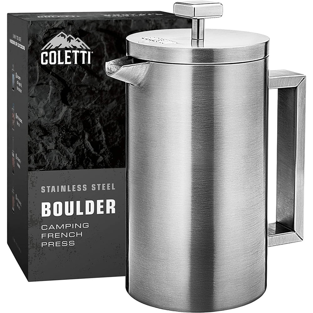 Boulder Camping French Press (An Press) Large insulated French press