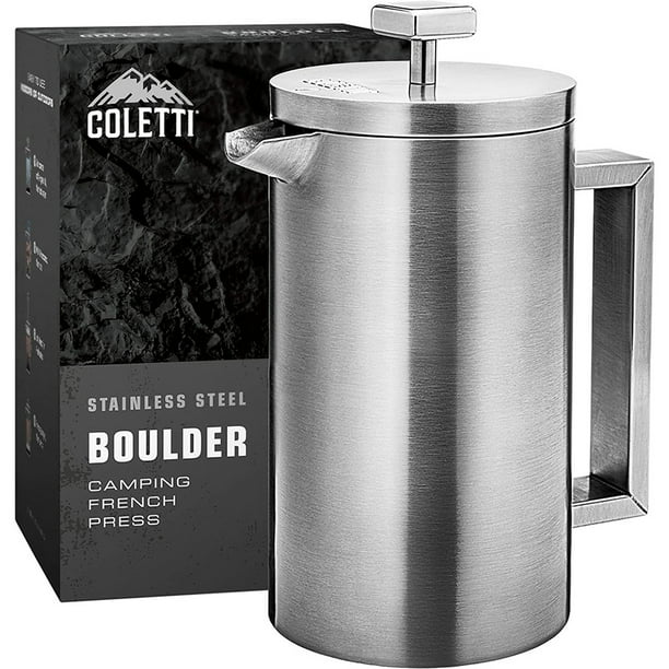 Boulder Camping French Press (An Press) Large insulated French press