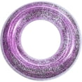 thumbnail image 1 of Sequin swimming ring, inflatable transparent glitter swimming ring, durable swimming ring, swimming ring, tube with sequins, suitable for adults, summ, 1 of 5