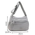 thumbnail image 3 of Purses for Women Shoulder Bag Nylon Multi Pocket Crossbody Bag Ladies Travel Handbag, 3 of 9
