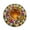 F, variant on Sunflower Honeycomb Bee 3D Round Area Rug G (36x36 in / 90x90 cm), Soft Non-Slip Botanical Floral Circle Carpet for Living Room, Bed, Entryway