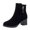 Black, variant on NOKIO Women's Ankle B𝗈𝗈𝑡𝑠 Rh𝗂nestones Tassel Decor B𝗈𝗈𝑡𝑠 Chun𝗄𝗒 Mid Block Heel Booties Elegant Round Toe Short B𝗈𝗈𝑡𝑠 Che𝗅sea B𝗈𝗈𝑡𝑠 Casual D𝗋essy Ladies Shoes for Fall Winter