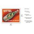 thumbnail image 2 of Vittel - La Santé en Bouteille - French Mineral Water - Vintage Advertising Poster by Pierre Bellenger and Emmanuel Gaillard c.1950s - Fine Art Matte Paper Print (Unframed) 11x14in, 2 of 4