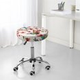 thumbnail image 7 of Vsdgher Watercolor Floral With Butterflies Print Stool Covers Round,Stretch Round Stool Covers Washable Stool Cushion Slipcover Elastic Chair Covers for 12-14 Inch Chair, 7 of 7