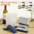 thumbnail image 1 of 150Pcs Mini Cake Pans with Lids and Spoons  Reusable Foil Bread Pans  Rectangular Foil Bread Containers  Portable Baking Cupcake Liners for Home Kitchen Baking, 1 of 9