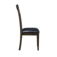 thumbnail image 3 of Lexicon Rutland Faux Leather Dining Room Side Chair in Black (Set of 2), 3 of 4