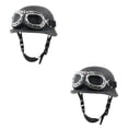 thumbnail image 1 of Scienceny Casco de moto 4 estaciones Hombres Mujeres Cascos Negro Mate Tipo 1 SG 2piezas, 1 of 6