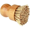 thumbnail image 2 of Heritage Products Cast Iron Scrub Brush, Palm Brush Kitchen Dish Scrubber with Natural Bamboo Wood Handle and Densely Packed Nylon Bristles Protects Nonstick Cast Iron Seasoning During Dishwashing, 2 of 6