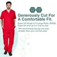 thumbnail image 4 of M&M SCRUBS Men Scrub Set, Men Medical Uniforms 102 (Red, XX-Large), 4 of 7