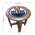 thumbnail image 2 of Imperial Edmonton Oilers Oak Barrel Table, 2 of 3