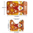 thumbnail image 3 of Honeii Happy Thanksgiving Three Gnomes Pattern Bathroom Anti-Skid Pad Bathroom Mat Vintage Seamless Pattern Not-Slip Toilet Rug Set, 3 of 6
